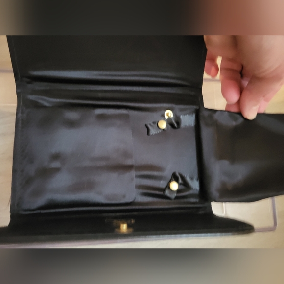 RUDOLFS Vintage Leather +Silk Jewelry Case - Picture 3 of 11